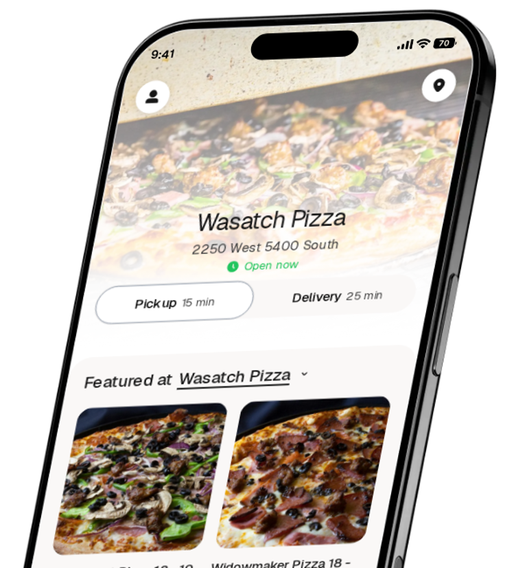 Wasatch Pizza app preview